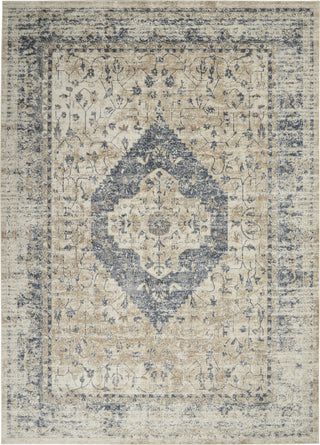 Nourison KI25 Malta MAI11 Ivory/Blue Area Rug