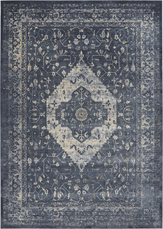 Nourison KI25 Malta MAI11 Navy Area Rug