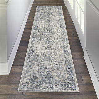 Nourison KI25 Malta MAI12 Ivory/Blue Area Rug