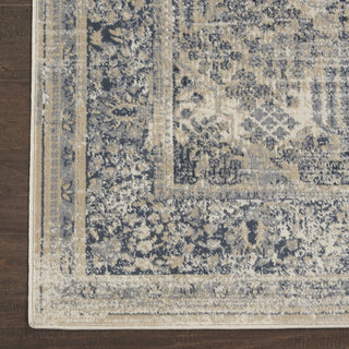 Nourison KI25 Malta MAI12 Ivory/Blue Area Rug