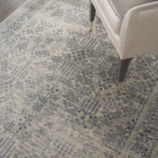 Nourison KI25 Malta MAI12 Ivory/Blue Area Rug