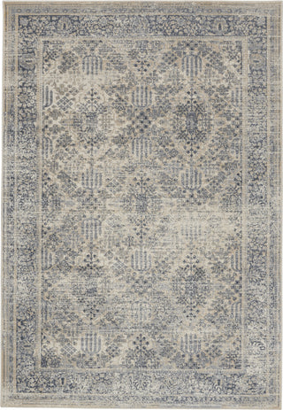 Nourison KI25 Malta MAI12 Ivory/Blue Area Rug