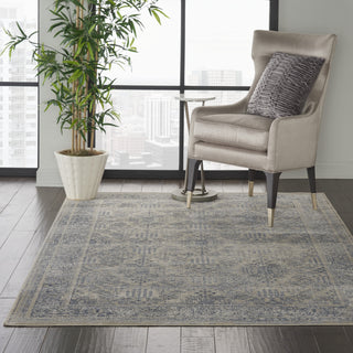 Nourison KI25 Malta MAI12 Ivory/Blue Area Rug