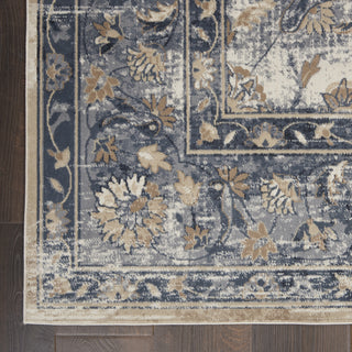 Nourison KI25 Malta MAI12 Ivory/Blue Area Rug