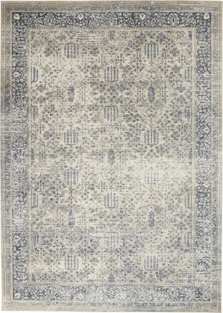 Nourison KI25 Malta MAI12 Ivory/Blue Area Rug