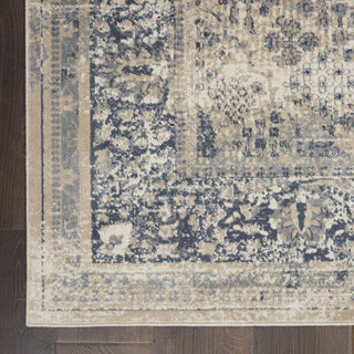 Nourison KI25 Malta MAI12 Ivory/Blue Area Rug