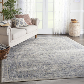 Nourison KI25 Malta MAI12 Ivory/Blue Area Rug