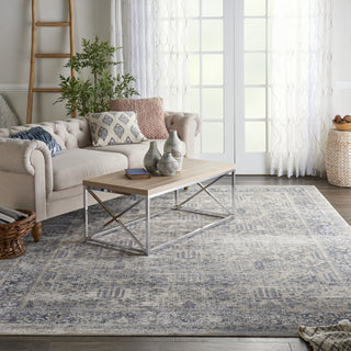 Nourison KI25 Malta MAI12 Ivory/Blue Area Rug