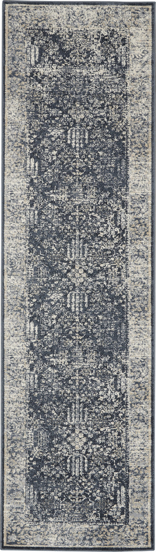 Nourison KI25 Malta MAI12 Navy/Ivory Area Rug