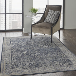 Nourison KI25 Malta MAI12 Navy/Ivory Area Rug