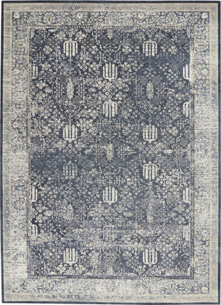 Nourison KI25 Malta MAI12 Navy/Ivory Area Rug