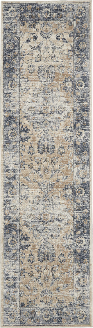 Nourison KI25 Malta MAI13 Blue/Ivory Area Rug