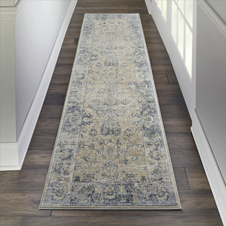 Nourison KI25 Malta MAI13 Blue/Ivory Area Rug