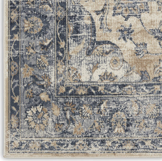 Nourison KI25 Malta MAI13 Blue/Ivory Area Rug