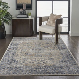 Nourison KI25 Malta MAI13 Blue/Ivory Area Rug