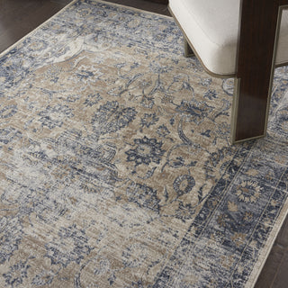 Nourison KI25 Malta MAI13 Blue/Ivory Area Rug