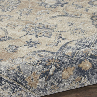 Nourison KI25 Malta MAI13 Blue/Ivory Area Rug