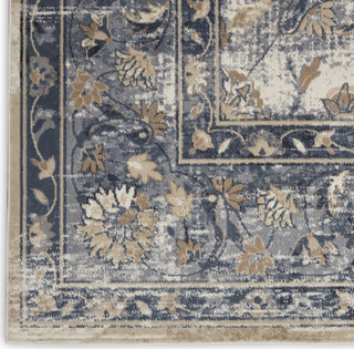 Nourison KI25 Malta MAI13 Blue/Ivory Area Rug