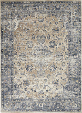 Nourison KI25 Malta MAI13 Blue/Ivory Area Rug