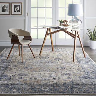 Nourison KI25 Malta MAI13 Blue/Ivory Area Rug