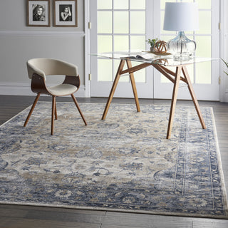 Nourison KI25 Malta MAI13 Blue/Ivory Area Rug