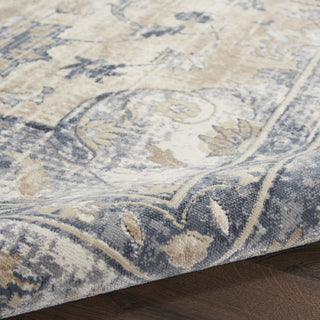 Nourison KI25 Malta MAI13 Blue/Ivory Area Rug