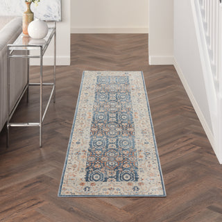 Nourison Malta MAI14 Blue/Grey Area Rug