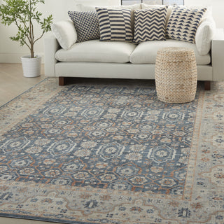 Nourison Malta MAI14 Blue/Grey Area Rug