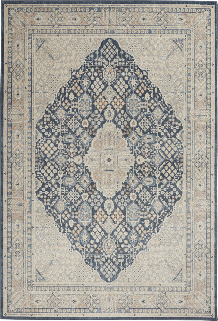 Nourison Malta MAI16 Blue/Grey Area Rug