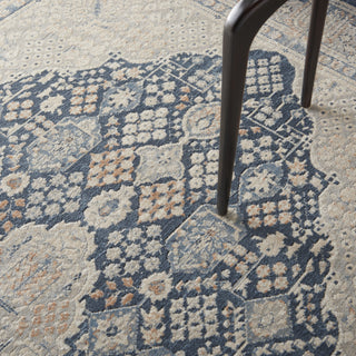 Nourison Malta MAI16 Blue/Grey Area Rug