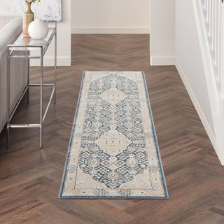 Nourison Malta MAI16 Blue/Grey Area Rug