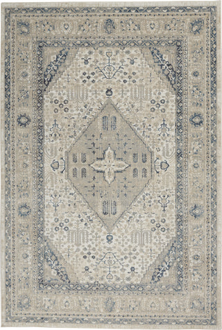 Nourison Malta MAI18 Ivory/Grey Area Rug