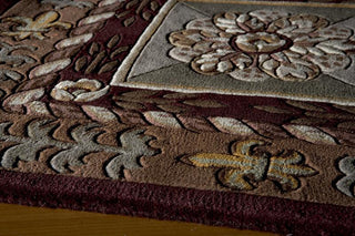 Momeni Maison MA-01 Burgundy Area Rug Corner Shot