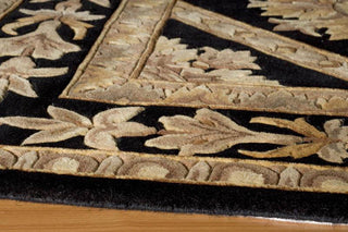 Momeni Maison MA-11 Black Area Rug Corner Shot