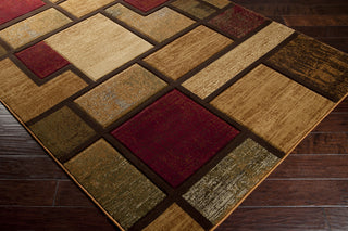 Surya Majestic MAJ-1020 Mocha Machine Loomed Area Rug Corner Shot