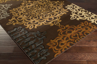 Surya Majestic MAJ-1029 Taupe Machine Loomed Area Rug Corner Shot