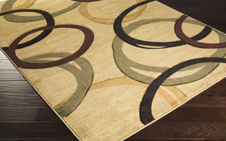 Surya Majestic MAJ-1035 Tan Machine Loomed Area Rug Corner Shot