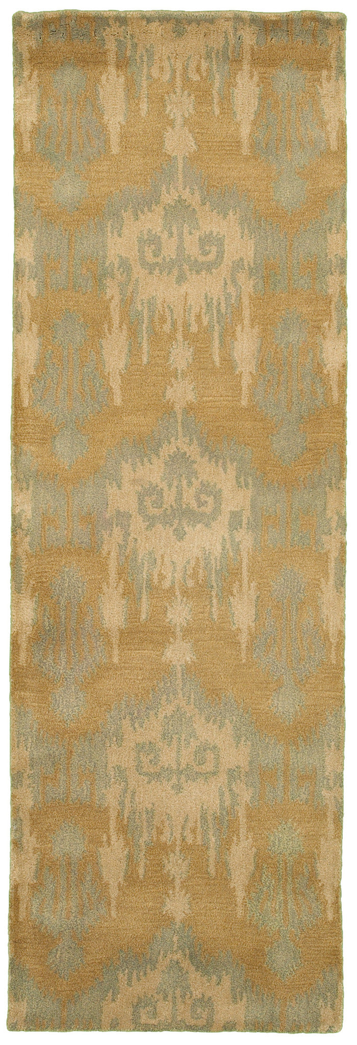 LR Resources Majestic 03844 Brown/Blue Hand Tufted Area Rug 2'5'' X 7'9'' Runner