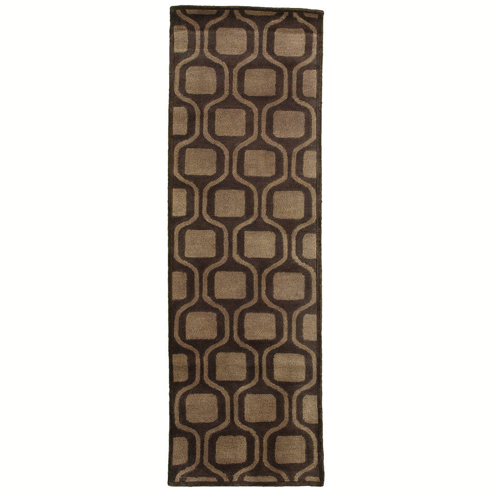 LR Resources Majestic 09303 Charcoal Hand Tufted Area Rug 2'5'' X 7'9'' Runner