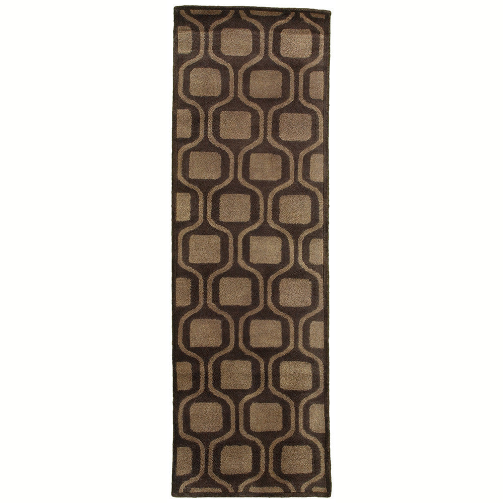 LR Resources Majestic 09303 Charcoal Hand Tufted Area Rug 2'5'' X 7'9'' Runner