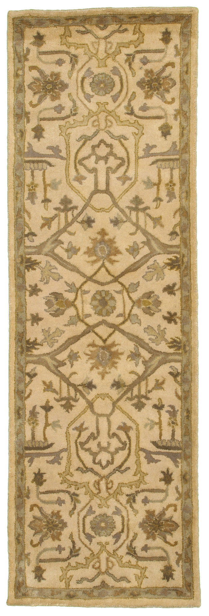 LR Resources Majestic 09305 Beige Hand Tufted Area Rug 2'5'' X 7'9'' Runner
