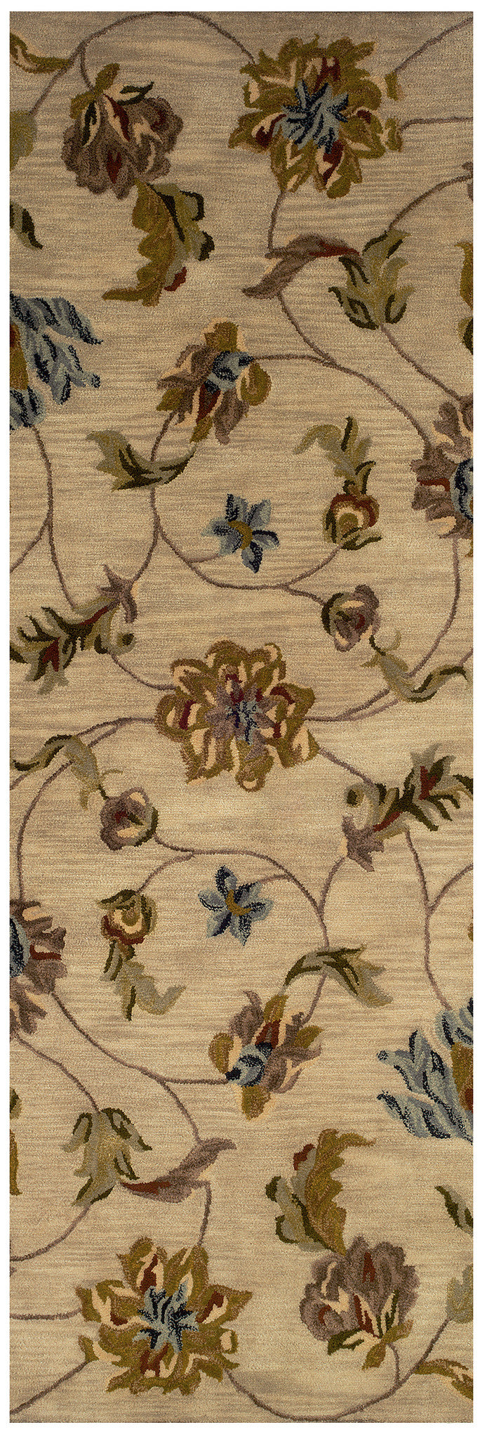 LR Resources Majestic 09360 Beige Hand Tufted Area Rug 2'5'' X 7'9'' Runner