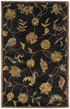 LR Resources Majestic 09363 Black Hand Tufted Area Rug 3'6'' X 5'6''
