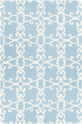 Chandra Makenna MAK-42601 Blue/Cream Area Rug main image