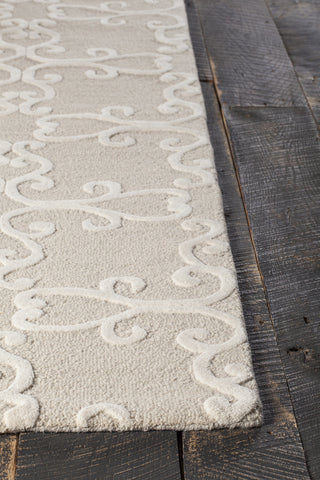 Chandra Makenna MAK-42602 Beige/Cream Area Rug Corner Shot