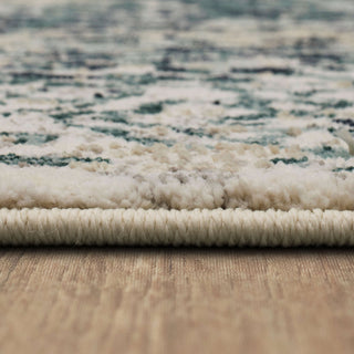 Karastan Soiree Malibu Mallard Green Area Rug by Virginia Langley Detail Image