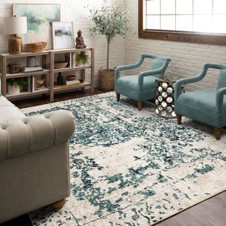 Karastan Soiree Malibu Mallard Green Area Rug by Virginia Langley Lifestyle Image Feature