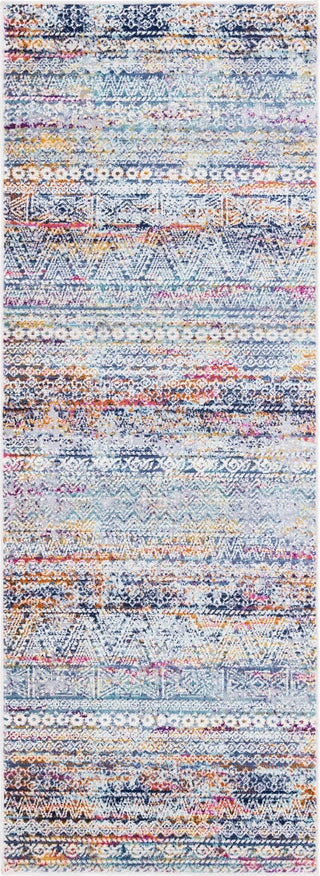 Unique Loom Malibu T-MLBU10 Multi Area Rug Runner Top-down Image