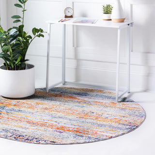 Unique Loom Malibu T-MLBU5 Multi Area Rug Round Lifestyle Image