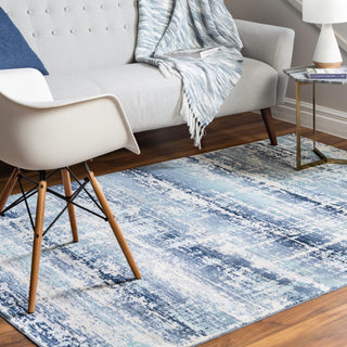 Unique Loom Malibu T-MLBU9 Blue Area Rug Rectangle Lifestyle Image Feature